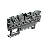 Push-in terminal block 2+2 2.5mm2, 1-level, grey color