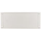 Front plate with plastic insert, for HxW=150x1200mm