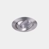 Downlight Play Flat Round Adjustable 11.9W LED warm-white 2700K CRI 90 48.5º PHASE CUT Satin aluminium IP23 941lm