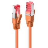 20m Cat.6 S/FTP Network Cable, Orange RJ45, M/M, 250MHz, Copper, 27AWG