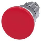 Mushroom pushbutton, 22 mm, round, metal, shiny, red, 40 mm,...3SU1050-1BD20-0AA0-Z Y10