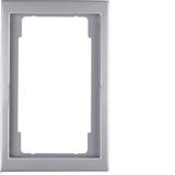 Frame l. cut-out, K.5, stainless steel, metal matt finish