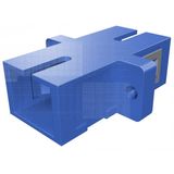 FO Coupler SC-Simplex,Plastic,Singlemode,zirc,flange,blueECO