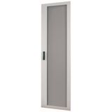 Transparent door (sheet metal), 3-point locking mechanism with clip-down handle, right-hinged, IP55, HxW=2030x570mm