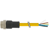 Mini (7/8) 3 pole, Male (Ext.) 0° w/ Cable PVC 3x16AWG ye 0,6