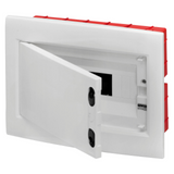 ENCLOSURE - FLUSH MOUNTING - EXTRACTABLE FRAME - BLANK DOOR -  TERMINAL BLOCK N (2X16)+(7X10) E (2X16)+(7X10) - 8 MODULES - IP40