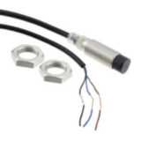 Proximity sensor, inductive, nickel-brass, short body, M12, unshielded E2B 2127M