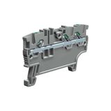 Push-in terminal block 1.5mm2 1+2, 1-level, grey color