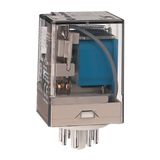 Allen-Bradley, 700-HA General Purpose Tube Base Relay, 10 Amp Contact, DPDT, 24V 50/60Hz, Pilot Light