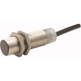 Proximity switch, E57 Premium+ Series, 1 N/O, 2-wire, 20 - 250 V AC, M18 x 1 mm, Sn= 5 mm, Flush, Stainless steel, 2 m connection cable