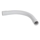 Large radius handlebar 90° IP44 Ø20mm and radius 70mm - gray RAL7035