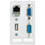 MODLINK  DATA  INSERT 1×SUB-D9 fem./S + 1×SUB-D9 male/fem. + 1×RJ45