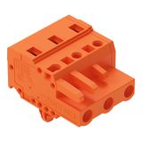 1-conductor female connector CAGE CLAMP® 2.5 mm² orange