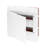 DECORATIVE ENCLOSURES PRE-ARRANGED FOR HOUSING TERMINAL BLOCKS - BLANK DOOR - WHITE - 12 MODULES