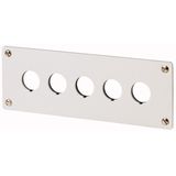 Flush mounting plate, 5 mounting locations