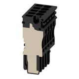 Plug (terminal), 2.5 mm², 24 A, Number of poles: 5, black