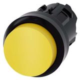 3SU1000-0BB30-0AA0-Z Y15 Pushbutton, 22 mm, round, plastic, yellow, pushbutton, raised, momentary contact type, with laser labeling, upper case and lower case, always upper case at