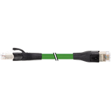 RJ45 0°/RJ45 0° Professio.-Line Gigabit PUR 4x2xAWG26 shielded gn 23m