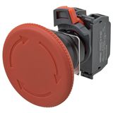 Emergency stop switch, Push-In, non-illuminated, 60 mm dia, push-lock/ A22E0316M