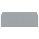 End and intermediate plate 2.5 mm thick gray