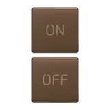 2 buttons Flat ON/OFF bronze