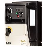 Variable frequency drive, 230 V AC, 3-phase, 2.3 A, 0.37 kW, IP66/NEMA 4X, Radio interference suppression filter, 7-digital display assembly, Local co