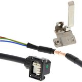 1S series servo motor power cable, 3 m, 230 V: 100 to 750 W