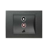 Thea Blu Accessory Dark Grey Music Broadcast (Speaker) Socket