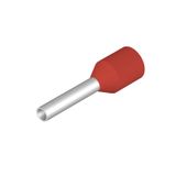 Wire end ferrule, Standard, 1 mm², Stripping length: 10 mm, red