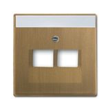1803-02-840-500 CoverPlates (partly incl. Insert) Busch-dynasty® antique brass