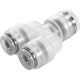 NPQP-Y-Q8-Q6-FD-P10 Push-in Y-connector