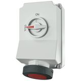 Mennekes Wall mounted recept., 63A4p6h400V, IP67 5110A