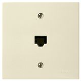 RJ11 phone jack 6/4 ivory