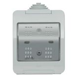 IP55 enclosure, 4 places, 4 modules width with Clamp Grey - Chiara