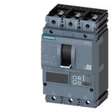 circuit breaker 3VA2 IEC Frame 250 breaking capacity class H Icu=85 kA @ 415 V 3-pole, line protection ETU560, LSIG, In=250 A overload  3VA2225-6JQ32-0JH0