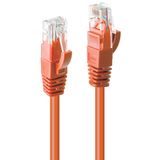 20m Cat.6 U/UTP Network Cable, Orange RJ45, M/M, 250MHz, Copper