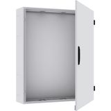 TW106G Wall-mounting cabinet, Field Width: 1, Number of Rows: 6, 950 mm x 300 mm x 350 mm, Grounded, IP55