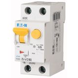 RCD/MCB combination, 25 A, 300 mA, MCB trip characteristic: B, 1p+N, RCD trip characteristic: A