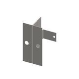 Mounting bracket for divided front plates, 1 piece