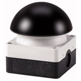 Palm switch, 1N/O+1N/C, mushroom black, surface mounting