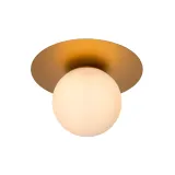 Lucide TRICIA - Flush ceiling light - Ø 25 cm - 1xE27 - Matt Gold / Brass