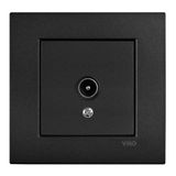 Novella-Trenda Black TV Socket Unresisting