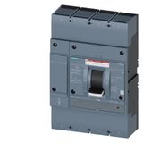 Circuit breaker 3VA5 UL frame 800 breaking capacity class C 100 kA @ 480 V 4-pole