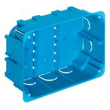 Flush-mountbox 12-14M f/hollowwalls blue