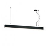 Linear Suspended L1700 3000K Black Dim. Station Ul