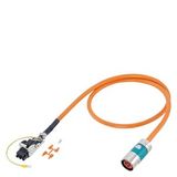 Power cable pre-assembled type: 6FX5002-5DS31 (1FT/1FK/1PH for SINAMICS) 4x 2.5+(2x1.5)…6FX5002-5DS31-1EA0