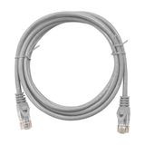 Patchcord RJ45 unshielded, Cat.5e, PVC, grey, 10.0m