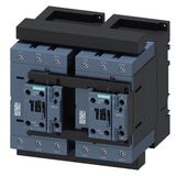 reversing contactor assembly, AC-3e/AC-3, 95 A, 45 kW / 400 V, 3-pole, 110 V AC,