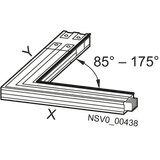 BD2A-1000-LR-X*-G* angle right X=0.36(0.38) m - 1.25 m / Y=0.36(0.38) m 630 A - 1000