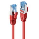 0.3m Cat.6A S/FTP LSZH Network Cable, Red RJ45, M/M, 500MHz, Copper